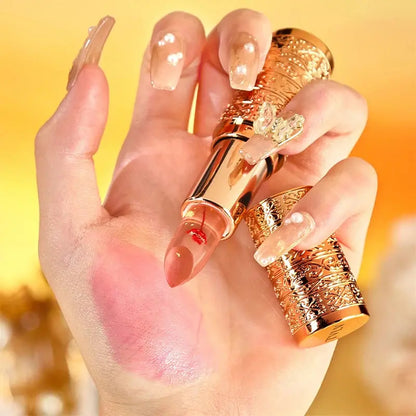 Crystal Color-changing Petal Lipstick for Women Moisturizes long-lasting and non-sticky cup lip balm High Class Cosmetics