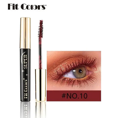 Colored Mascara Makeup 4D Silky Natural Long Eyelashes Mascara Waterproof Long-lasting Extension Thick Lasting Curling Mascara High Class Cosmetics