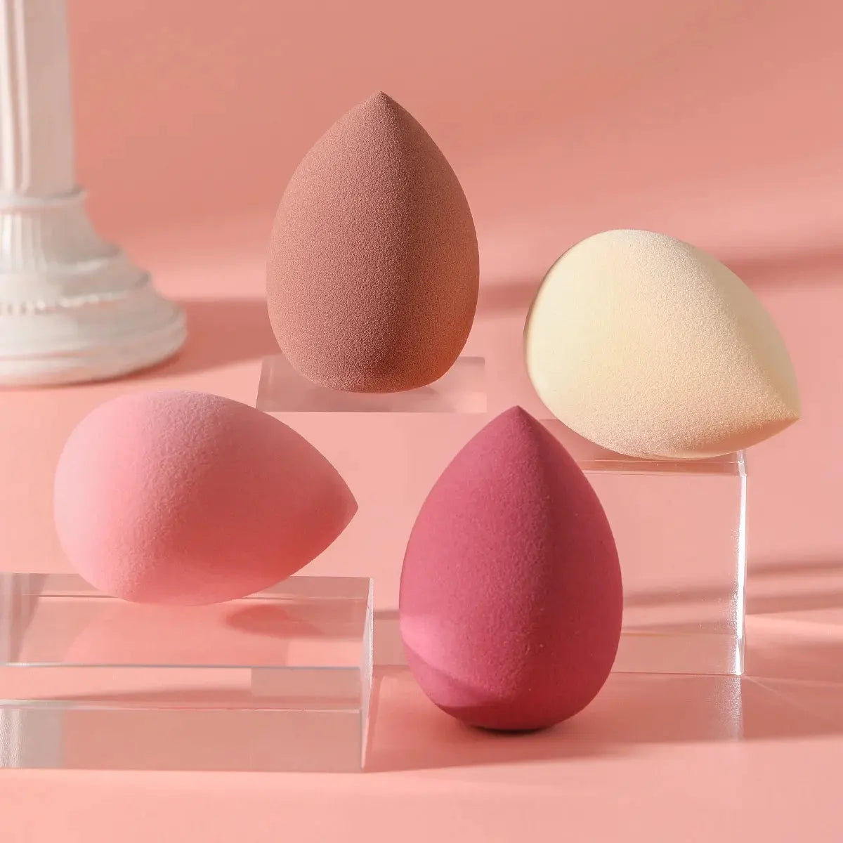 4 Pcs Beauty Egg Makeup Sponge Blenders Beauty Sponges Foundation Applicator High Class Cosmetics
