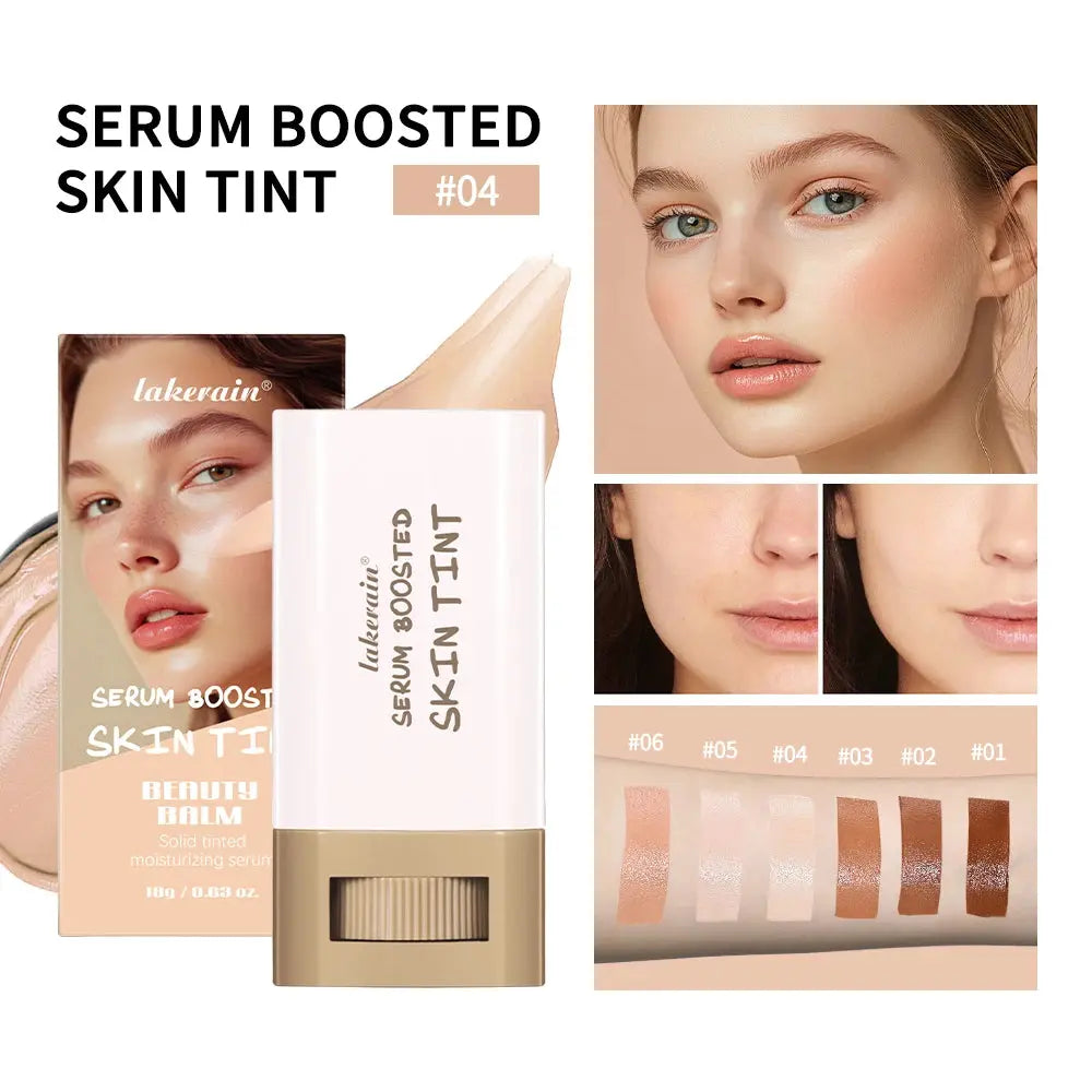 New Balm Serum Boosted Skin Tint Silky Texture Moisturizing Coverage Plumper Even Skin Tone Best Stick Foundation Travel Makeup High Class Cosmetics