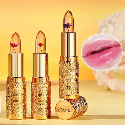 Crystal Color-changing Petal Lipstick for Women Moisturizes long-lasting and non-sticky cup lip balm High Class Cosmetics