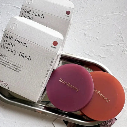 Rare Beauty Soft Pinch Matte Bouncy Blush Cream Lasting Mashed Potato Texture Natural Non Sticky Lightweight Face Beauty Makeup High Class Cosmetics