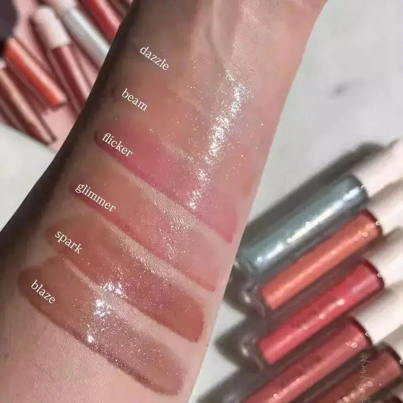 RARE BEAUTY 6-color Beam Fine Blaze Sparkling Lipstick and Smooth Lip Gloss A Natural Beauty That Accentuates Your Complexion High Class Cosmetics