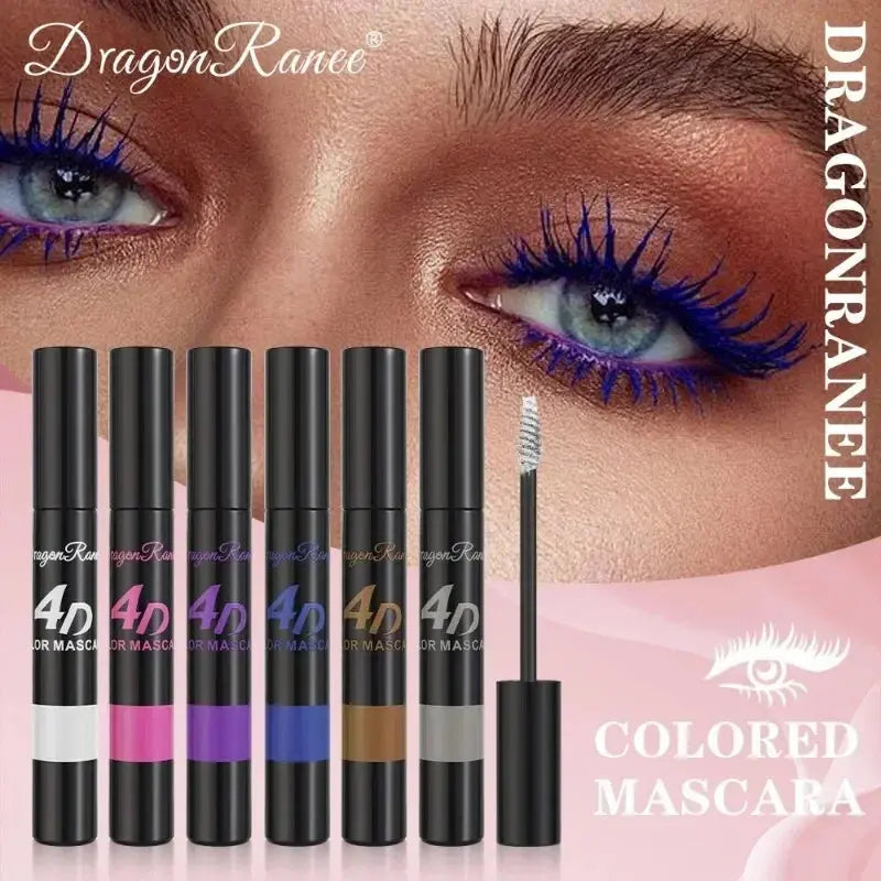 Colored Mascara Makeup 4D Silky Natural Long Eyelashes Mascara Waterproof Long-lasting Extension Thick Lasting Curling Mascara High Class Cosmetics