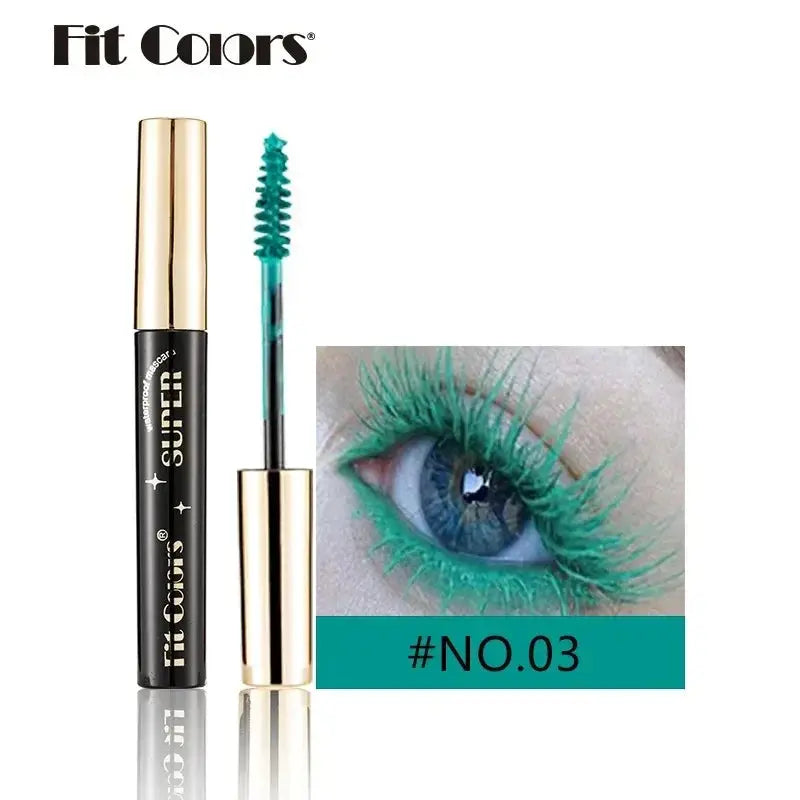 Colored Mascara Makeup 4D Silky Natural Long Eyelashes Mascara Waterproof Long-lasting Extension Thick Lasting Curling Mascara High Class Cosmetics