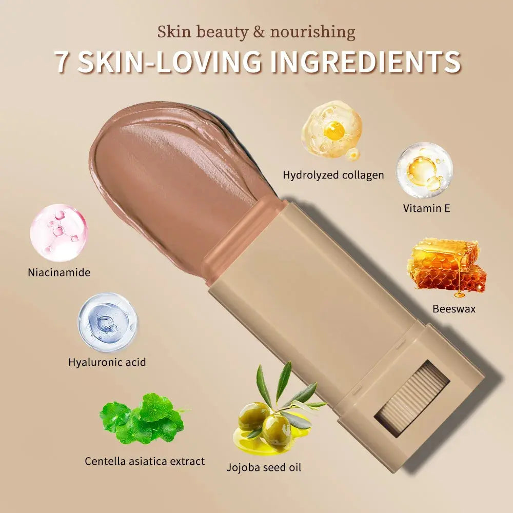 New Balm Serum Boosted Skin Tint Silky Texture Moisturizing Coverage Plumper Even Skin Tone Best Stick Foundation Travel Makeup High Class Cosmetics