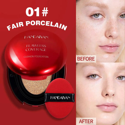 Korean Air Cushion Foundation - Light Natural Moisturizing Concealer Whitening Oil-Control Women's Long-lasting Makeup Base High Class Cosmetics