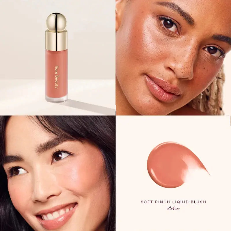 Rare Beauty Liquid Blush Silky and Glides On Smoothly Nature Long Lasting Plump Happy Hope Delight Stained Lipstick Gloss Makeup High Class Cosmetics