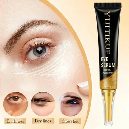 YUITIKUE Caffeine Eye Cream 20g - Fast-Acting Firming & Lifting, Energizes Eye Area, Day & Night Use, Reduces Puffiness High Class Cosmetics