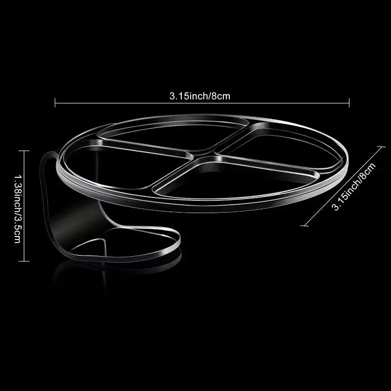Hand Makeup Mixing Palette Makeup Hand-Held Palette Nail Art Manicure Palette Clear Makeup Palette For Mixing Foundation High Class Cosmetics