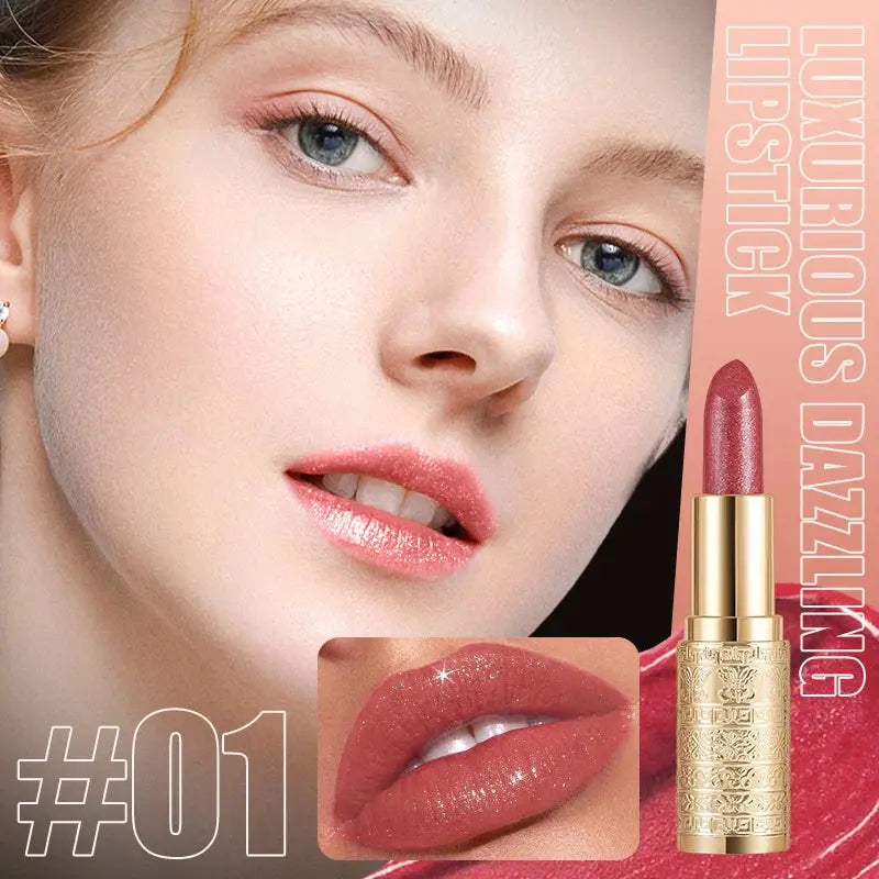 Shining lipstick, long-lasting formula, vibrant colors, easy to apply, suitable for beginners, creating amazing lip makeup High Class Cosmetics