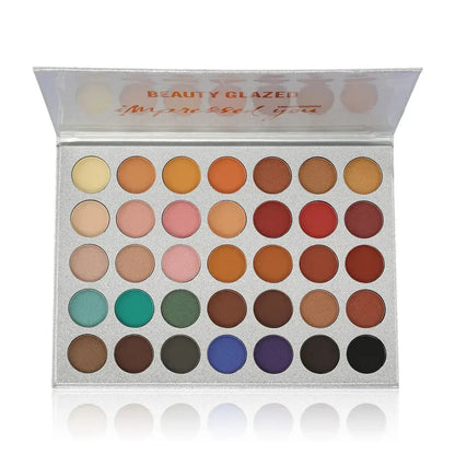 BEAUTY GLAZED Impressed Me Perfect 35 Colors Matte Shimmer Waterproof Longlasting Makeup Palette High Class Cosmetics