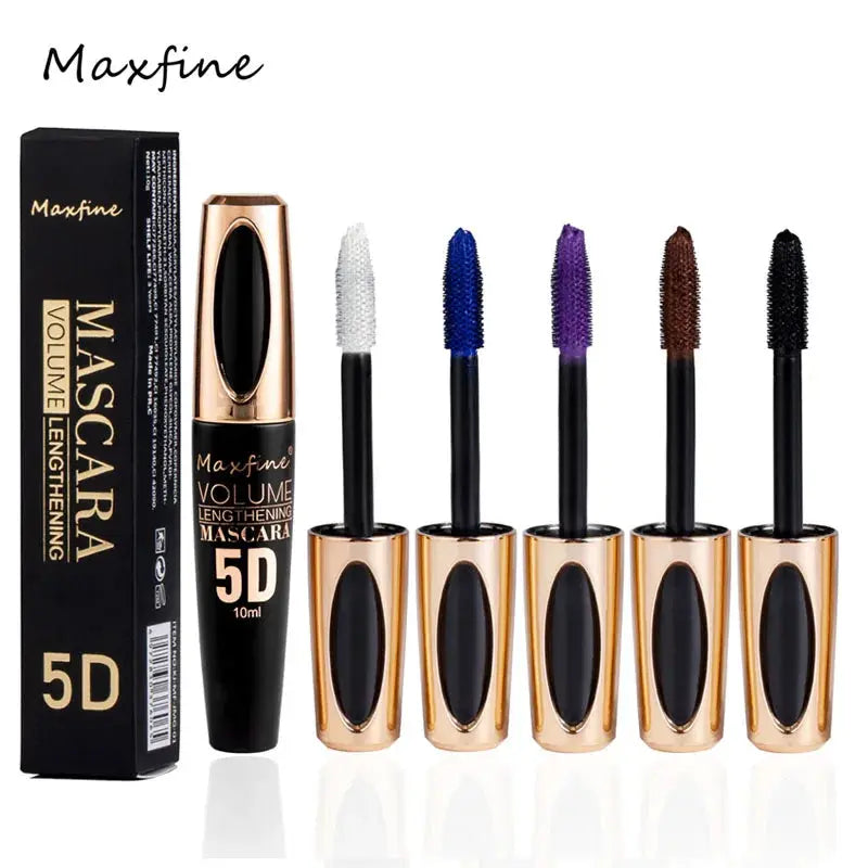 5D Silk Mascara with Big Eyes, Strong and Lasting Black Content and Length, Waterproof and Non-caking, and Prolonged Mascara. High Class Cosmetics