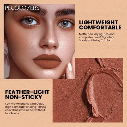 1pcs Multi-color Lipstick, Brown Lip Gloss, Waterproof and Long-lasting, Full and Charming Lips, Lip Cosmetics High Class Cosmetics