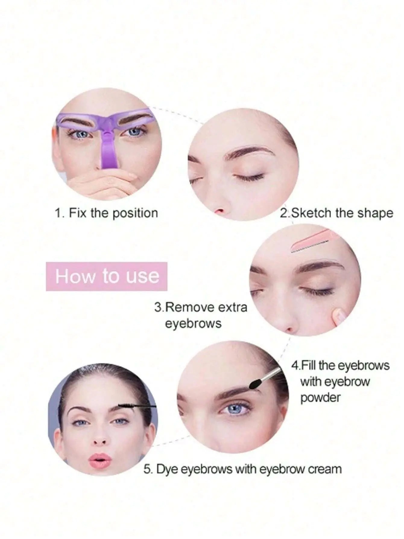 8Pcs Reusable Eyebrow Stencils,Eyebrow Shaping Kit,Eyebrow Makeup Template,Eyebrow Shaper-8 Styles For Different Eyebrow Shapes High Class Cosmetics