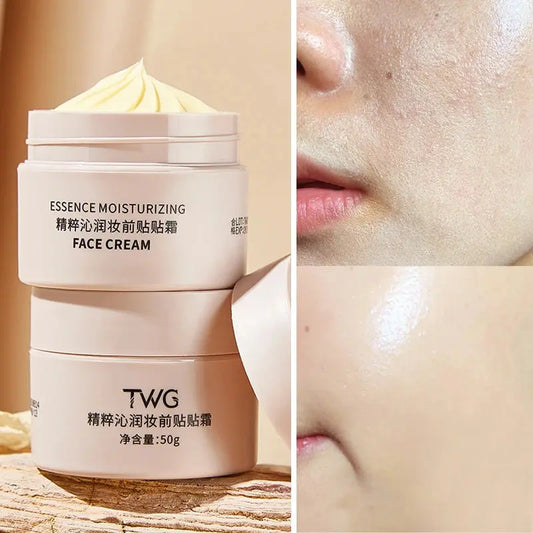 Apply the cream before makeup.Hydrating base cream,long-lasting hydration,Skin Care create natural base Firming Hydrating Makeup High Class Cosmetics