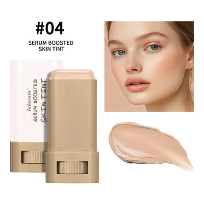 New Balm Serum Boosted Skin Tint Silky Texture Moisturizing Coverage Plumper Even Skin Tone Best Stick Foundation Travel Makeup High Class Cosmetics