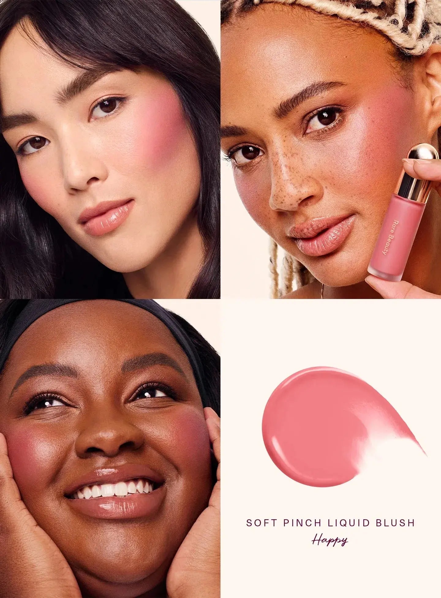 Rare Beauty Soft Pinch Tinted Lip Oil Stain Lip Gloss Delight Hope Happy Wonder Liquid Blush Makeup Cosmetics Face Eye Blusher High Class Cosmetics