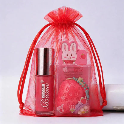 4-Color Random Sending Strawberry Lip Gloss Lipstick Moisturizing Winter Antifreeze Anti Crack Moisturizing Lasting lip balm High Class Cosmetics