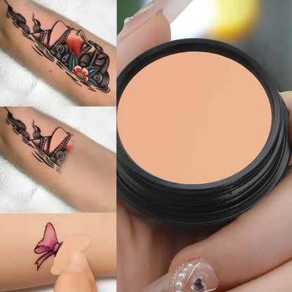 Waterproof Full Coverage Concealer for Tattoos, Scars - Natural Finish Foundation for All Skin Tones & Types High Class Cosmetics