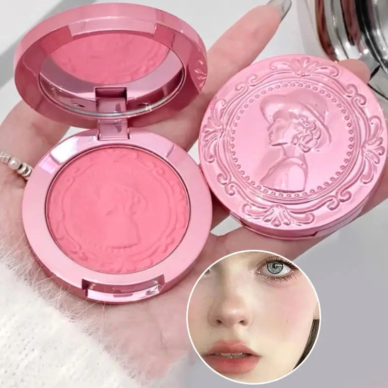 Three dimensional relief mist Color blush natural tender delicate hold makeup low saturation female blush cream High Class Cosmetics