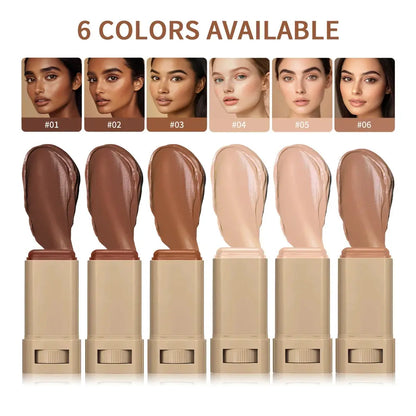 Skin Tint Stick Waterproof Nourishing Solid Tinted Serum Foundation Skin Tint Balm Face Tinted Face Contour Stick Makeup High Class Cosmetics