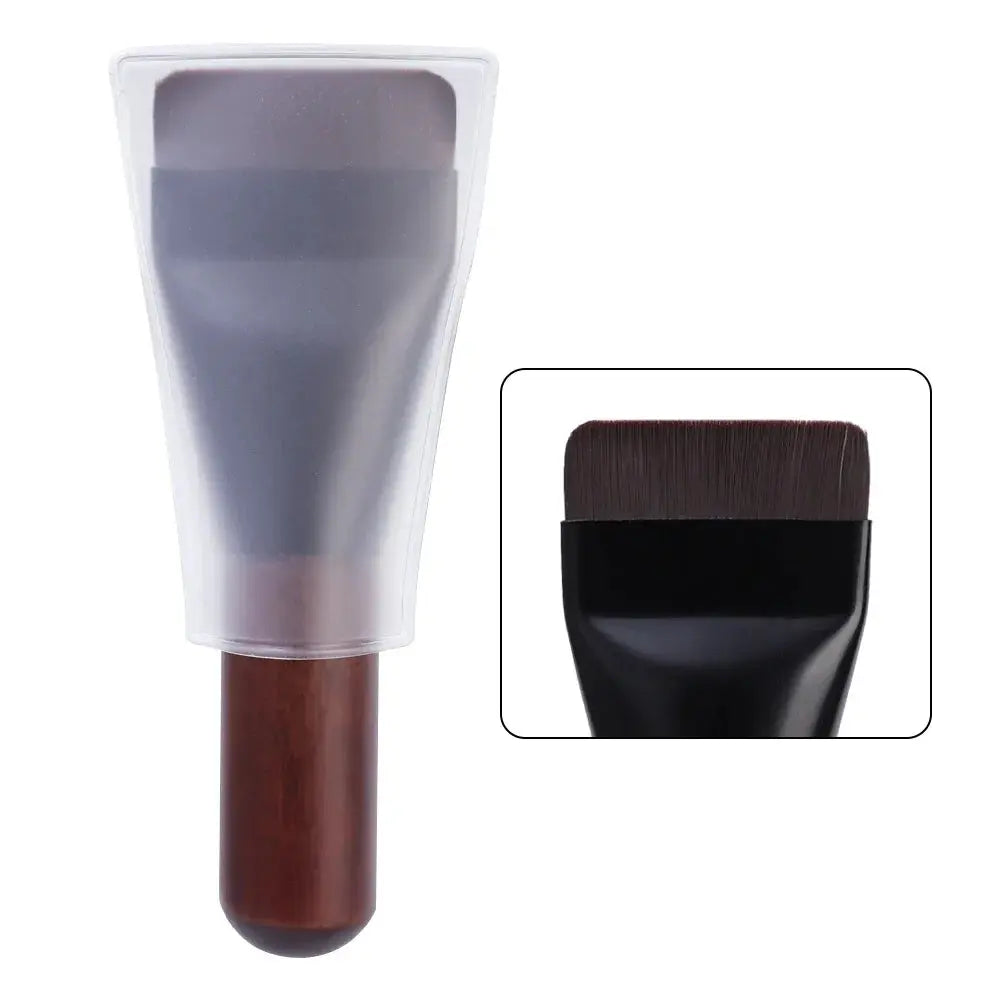 Ultra Thin Foundation Brush Flat Head Face Contour Brush Wooden Handle Make Up Brush Blending Foundation Cream Makeup Brushes High Class Cosmetics