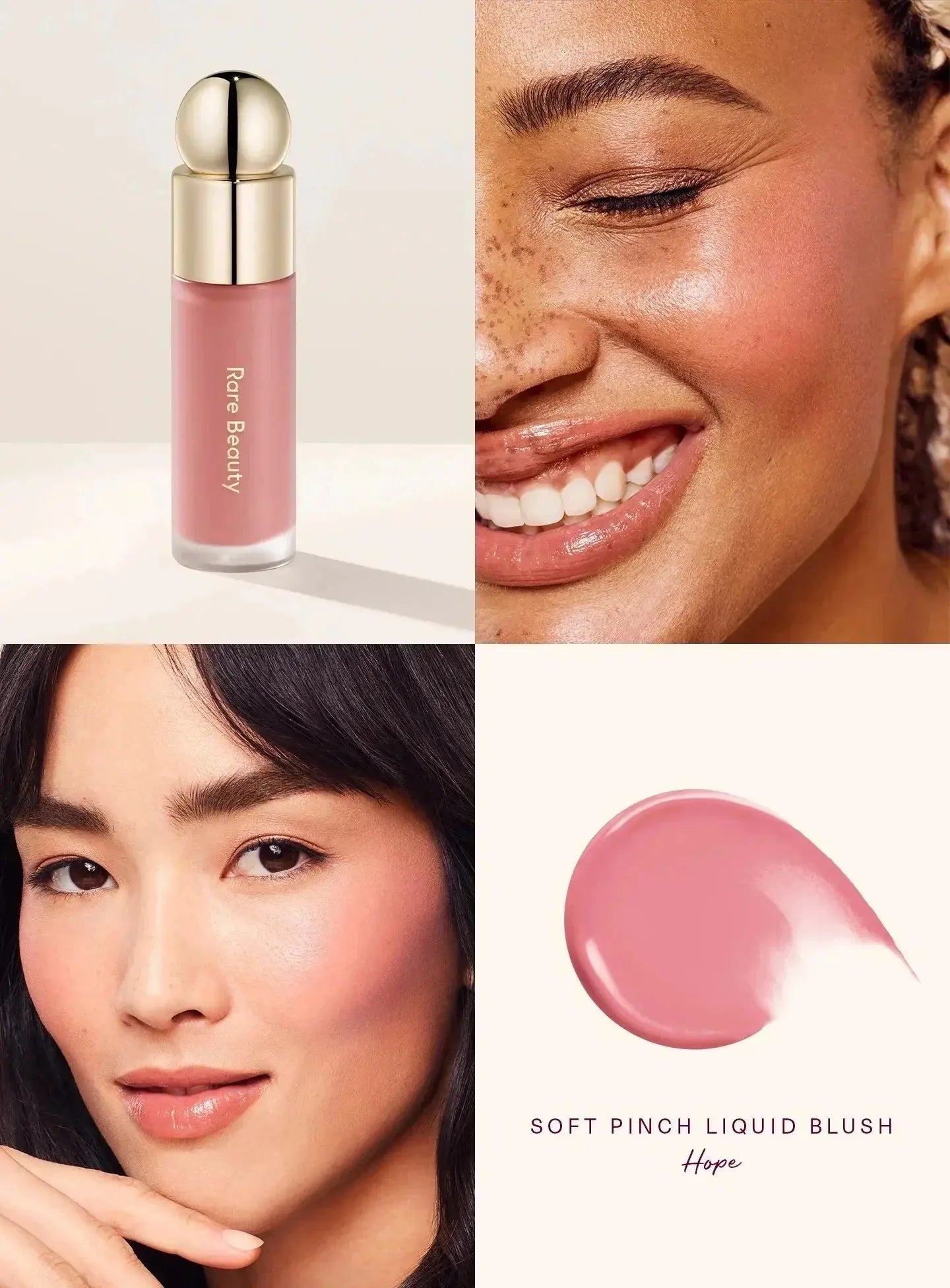 Rare Beauty Lipstick Blush Cream Grace Liquid Blush Waterproof Mositure Face Contour Shadow Blusher Liquid Blusher Plump Makeup High Class Cosmetics