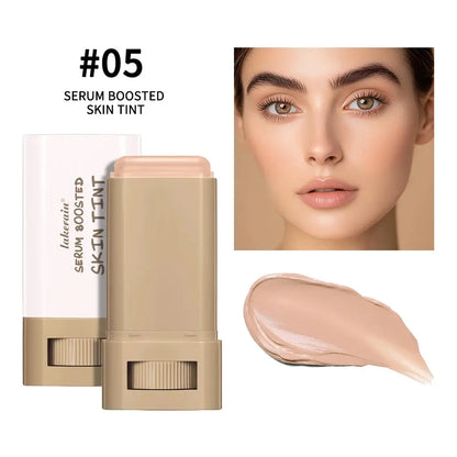 Skin Tint Stick Waterproof Nourishing Solid Tinted Serum Foundation Skin Tint Balm Face Tinted Face Contour Stick Makeup High Class Cosmetics