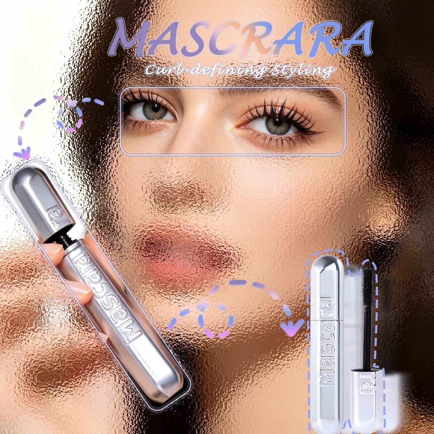 Waterproof mascara, long and curly, long-lasting and set, silky smooth, natural makeup look, lasting makeup effect High Class Cosmetics