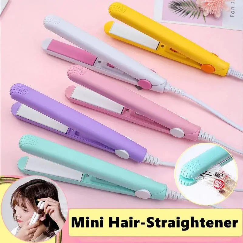 Mini Hair-Straightener Curly and Straight Hair Supplies Thermostatic Electric Ceramic Curling Iron National standard double flat High Class Cosmetics
