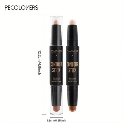 Double Head Highlight Pen Face Make Up Liquid Waterproof Contouring Foundation Contour Makeup Concealer Stick Pencil Cosmetics High Class Cosmetics