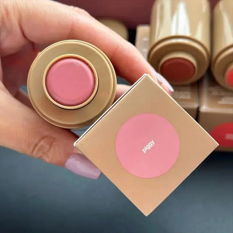 Rhod Pocket Blush LIP Stick Lip And Cheek Hydrating Stick Natural Rouge Powder Blush Cream Lipstick Cheek Easy To Apply Color High Class Cosmetics