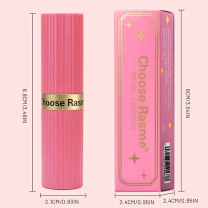 Pearlescent Pink Glitter Velvet Lipstick Metallic Waterproof Long Lasting Matte Shimmer Diamond Lipstick Women Makeup Cosmetic High Class Cosmetics