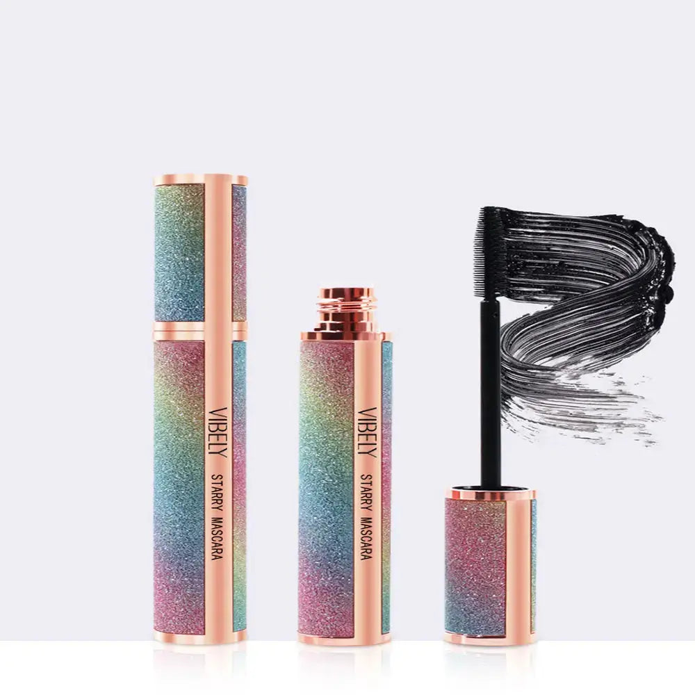 4D Brilliant Starry Sky Black  Mascara Slim, Thick, Curled, Waterproof, Long lasting, Non Staying Mascara High Class Cosmetics