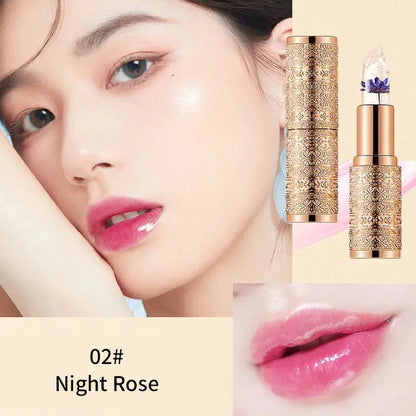 Crystal Color-changing Petal Lipstick for Women Moisturizes long-lasting and non-sticky cup lip balm High Class Cosmetics