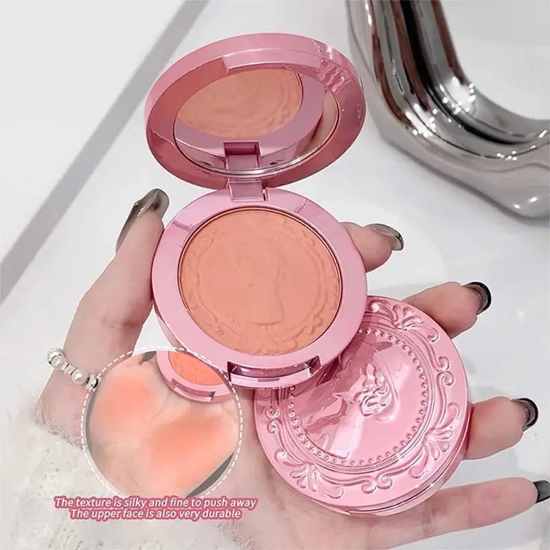 Three dimensional relief mist Color blush natural tender delicate hold makeup low saturation female blush cream High Class Cosmetics