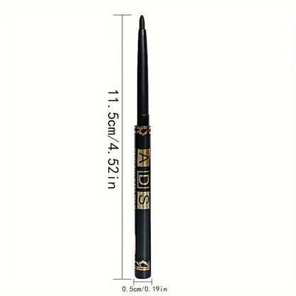3pcs Black Eyeliner Pencils -Waterproof, Sweatproof & Smudge-Proofwith Easy Twist Application for Flawless Eye Makeup High Class Cosmetics