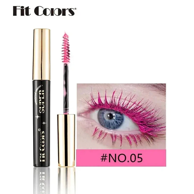 Colored Mascara Makeup 4D Silky Natural Long Eyelashes Mascara Waterproof Long-lasting Extension Thick Lasting Curling Mascara High Class Cosmetics
