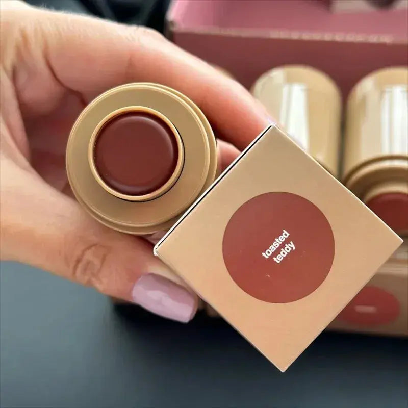 Rhod Pocket Blush LIP Stick Lip And Cheek Hydrating Stick Natural Rouge Powder Blush Cream Lipstick Cheek Easy To Apply Color High Class Cosmetics