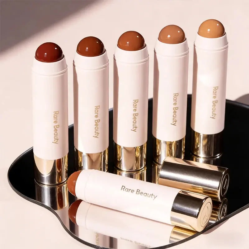 Rare Beauty 3D Face Bronze Contour Stick Smooth Lasting Waterproof Makeup Soft Pinch Mashed Potato Blusher Cream Liquid Blusher High Class Cosmetics