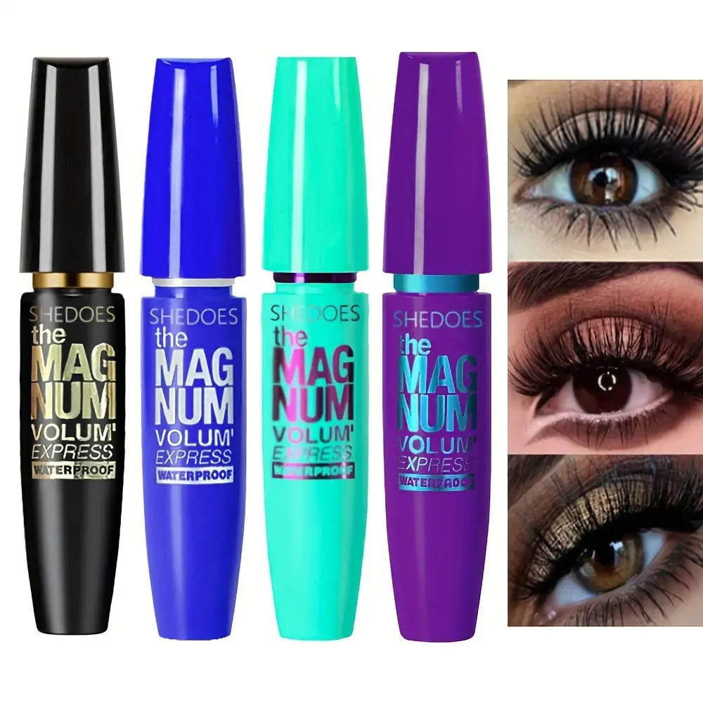 4D Black Mascara Thickening, Lengthening, Curling, Waterproof Liquid Fiber Mascara High Class Cosmetics