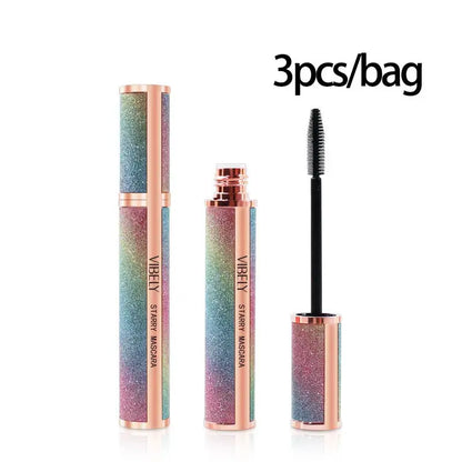 4D Brilliant Starry Sky Black  Mascara Slim, Thick, Curled, Waterproof, Long lasting, Non Staying Mascara High Class Cosmetics