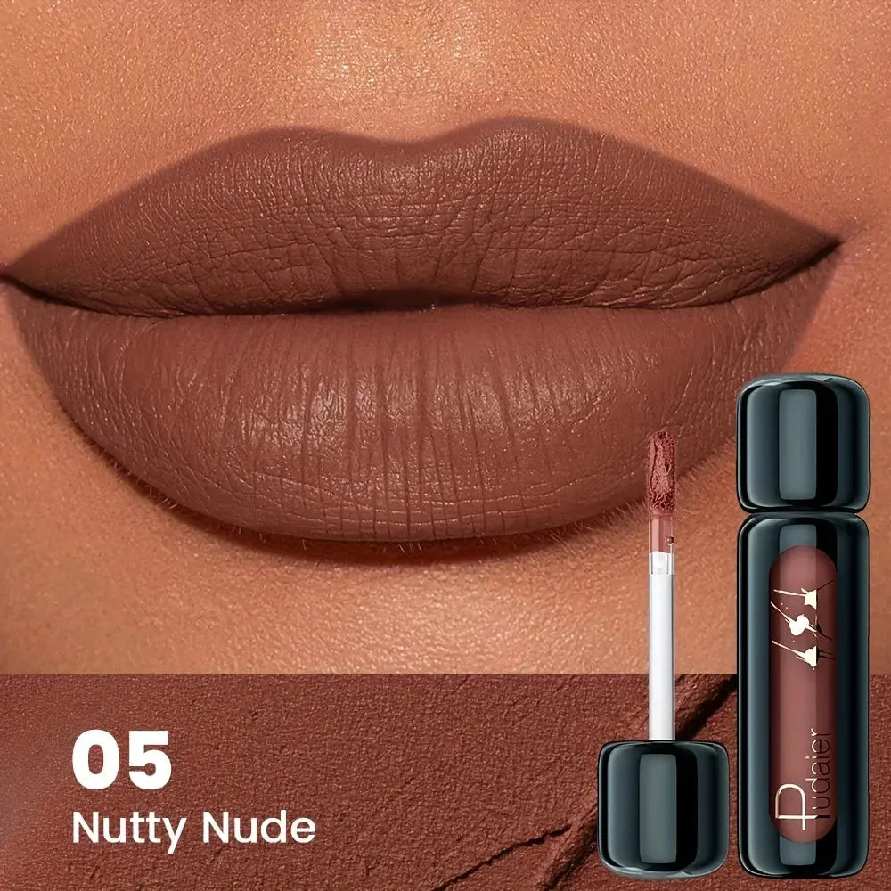 1pc Matte Velvet Lip Gloss, Highly Saturated Liquid Lip Mud, Non-Stick Long Lasting, All Skin Tones Compatible,Mother's Day Gift High Class Cosmetics